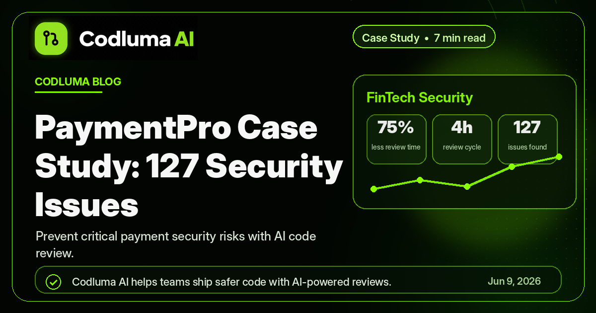 PaymentPro Case Study: 127 Security Issues — Codluma blog cover illustration