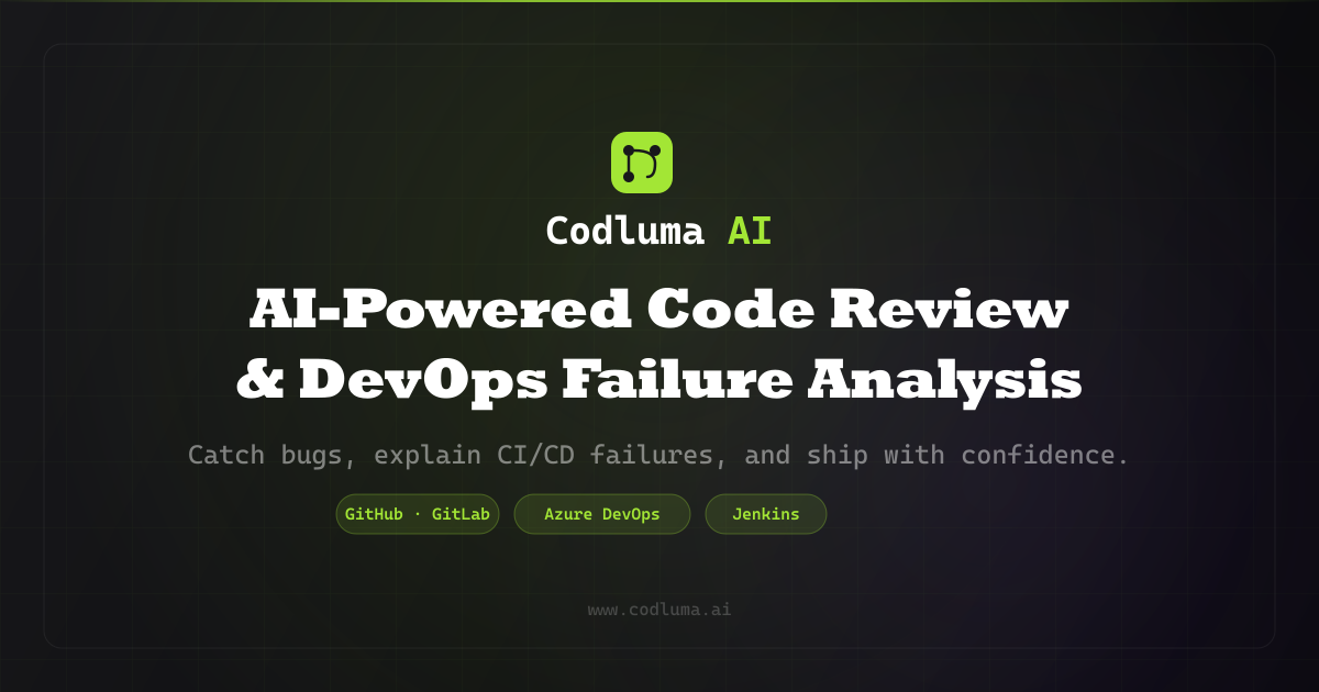 AI Code Review Tool for GitHub, GitLab & Azure DevOps | Codluma